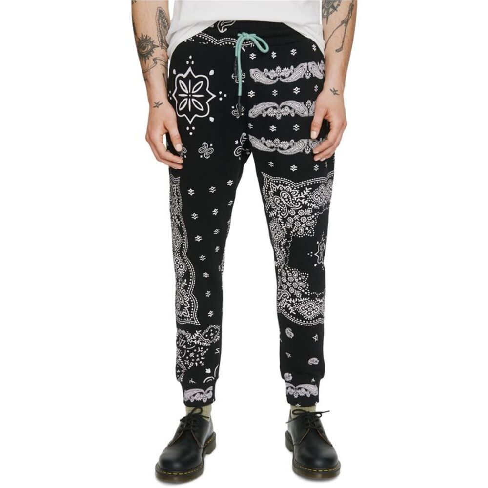 Elevenparis Mens Paisley Straight Leg Jogger Casual Pants, NWT